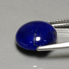 5,37 ctw natürlicher blauer Lapislazuli, Rundschliff, Lichtundurchlässig