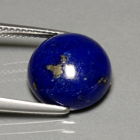 5,64 ctw natürlicher blauer Lapislazuli, Rundschliff, Lichtundurchlässig