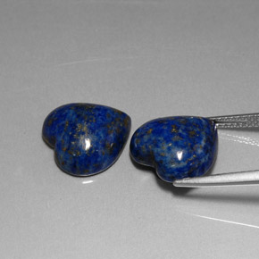 ct natürliche blauer Lapislazuli-Edelsteine, Herzform, Lichtundurchlässig