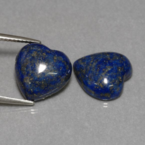  ct natürliche blauer Lapislazuli-Edelsteine, Herzform, Lichtundurchlässig