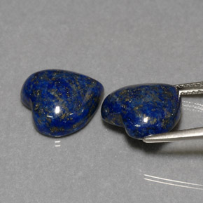  ct natürliche blauer Lapislazuli-Edelsteine, Herzform, Lichtundurchlässig