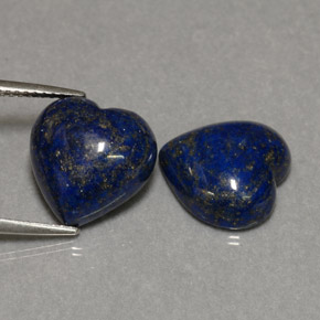  ct natürliche blauer Lapislazuli-Edelsteine, Herzform, Lichtundurchlässig