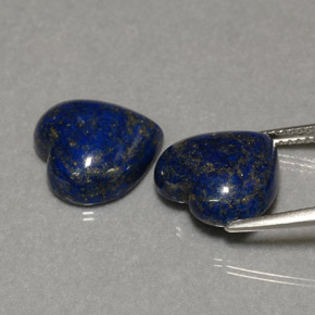  ct natürliche blauer Lapislazuli-Edelsteine, Herzform, Lichtundurchlässig
