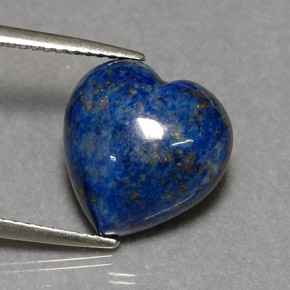 6,02 ctw natürlicher blauer Lapislazuli, Herzform, Lichtundurchlässig