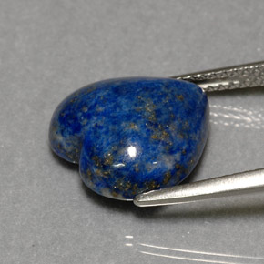 6,02 ctw natürlicher blauer Lapislazuli, Herzform, Lichtundurchlässig