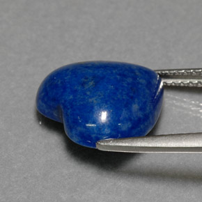 5,05 ctw natürlicher blauer Lapislazuli, Herzform, Lichtundurchlässig