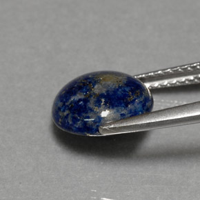 3,05 ctw natürlicher blauer Lapislazuli, Rundschliff, Lichtundurchlässig