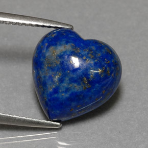 5,64 ctw natürlicher blauer Lapislazuli, Herzform, Lichtundurchlässig