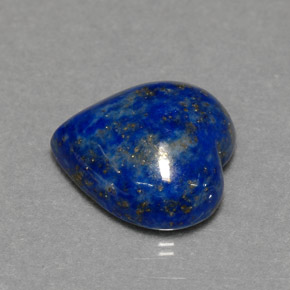 5,64 ctw natürlicher blauer Lapislazuli, Herzform, Lichtundurchlässig
