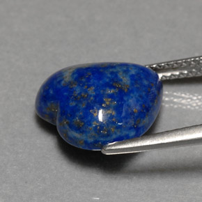 5,64 ctw natürlicher blauer Lapislazuli, Herzform, Lichtundurchlässig