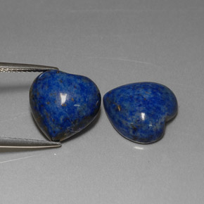  ct natürliche blauer Lapislazuli-Edelsteine, Herzform, Lichtundurchlässig