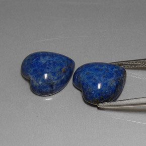  ct natürliche blauer Lapislazuli-Edelsteine, Herzform, Lichtundurchlässig