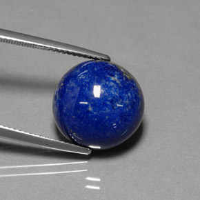 15,54 ctw natürlicher blauer Lapislazuli, Rundschliff, Lichtundurchlässig
