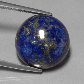 14,66 ctw natürlicher blauer Lapislazuli, Rundschliff, Lichtundurchlässig