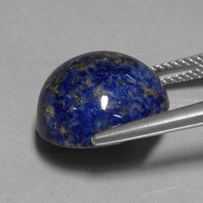 14,66 ctw natürlicher blauer Lapislazuli, Rundschliff, Lichtundurchlässig