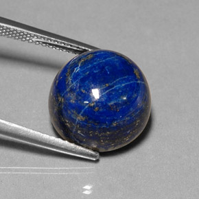 11,93 ctw natürlicher blauer Lapislazuli, Rundschliff, Lichtundurchlässig