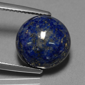 8,29 ctw natürlicher blauer Lapislazuli, Rundschliff, Lichtundurchlässig