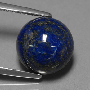 10,42 ctw natürlicher blauer Lapislazuli, Rundschliff, Lichtundurchlässig