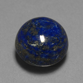 10,42 ctw natürlicher blauer Lapislazuli, Rundschliff, Lichtundurchlässig