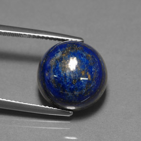 15,77 ctw natürlicher blauer Lapislazuli, Rundschliff, Lichtundurchlässig