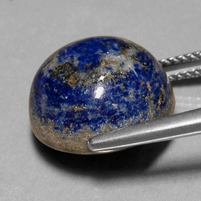14,91 ctw natürlicher blauer Lapislazuli, Rundschliff, Lichtundurchlässig