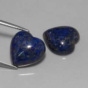  ct natürliche blauer Lapislazuli-Edelsteine, Herzform, Lichtundurchlässig