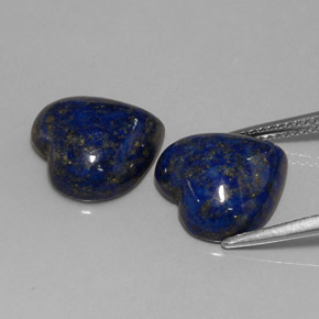  ct natürliche blauer Lapislazuli-Edelsteine, Herzform, Lichtundurchlässig