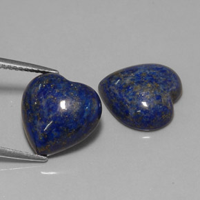  ct natürliche blauer Lapislazuli-Edelsteine, Herzform, Lichtundurchlässig