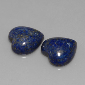  ct natürliche blauer Lapislazuli-Edelsteine, Herzform, Lichtundurchlässig