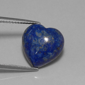 5,89 ctw natürlicher blauer Lapislazuli, Herzform, Lichtundurchlässig