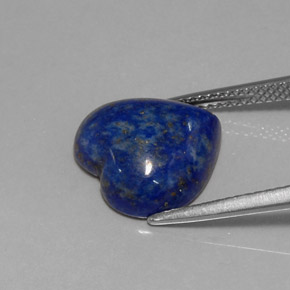 5,89 ctw natürlicher blauer Lapislazuli, Herzform, Lichtundurchlässig