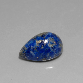 6,93 ctw natürlicher blauer Lapislazuli, Birnenform, Lichtundurchlässig