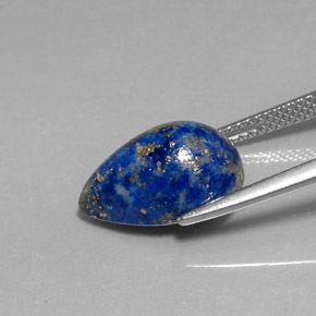 6,93 ctw natürlicher blauer Lapislazuli, Birnenform, Lichtundurchlässig