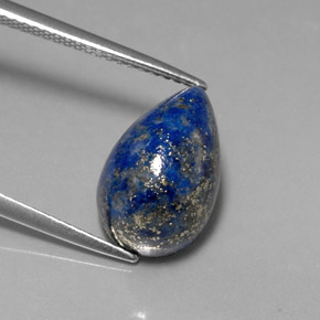 7,60 ctw natürlicher Königsblau Lapislazuli, Birnenform, Lichtundurchlässig