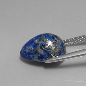 7,60 ctw natürlicher Königsblau Lapislazuli, Birnenform, Lichtundurchlässig