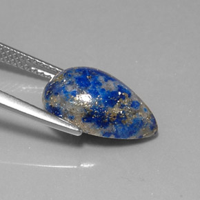 9,17 ctw natürlicher Königsblau Lapislazuli, Birnenform, Lichtundurchlässig