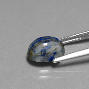 2,55 ctw natürlicher blauer Lapislazuli, Oval Schliff, Lichtundurchlässig