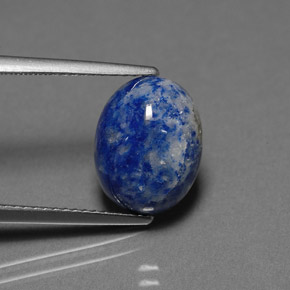 4,59 ctw natürlicher blauer Lapislazuli, Oval Schliff, Lichtundurchlässig