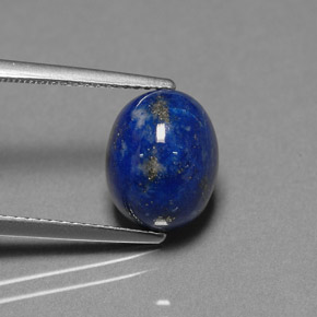 4,87 ctw natürlicher blauer Lapislazuli, Oval Schliff, Lichtundurchlässig