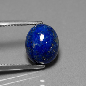 5,41 ctw natürlicher blauer Lapislazuli, Oval Schliff, Lichtundurchlässig