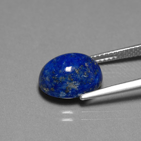 5,41 ctw natürlicher blauer Lapislazuli, Oval Schliff, Lichtundurchlässig