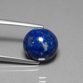 6,65 ctw natürlicher blauer Lapislazuli, Rundschliff, Lichtundurchlässig
