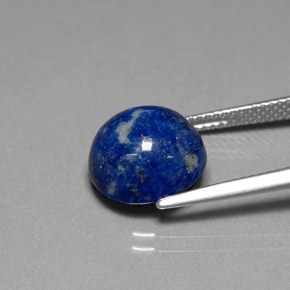 6,65 ctw natürlicher blauer Lapislazuli, Rundschliff, Lichtundurchlässig