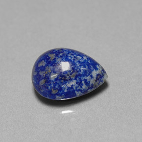4,62 ctw natürlicher blauer Lapislazuli, Birnenform, Lichtundurchlässig
