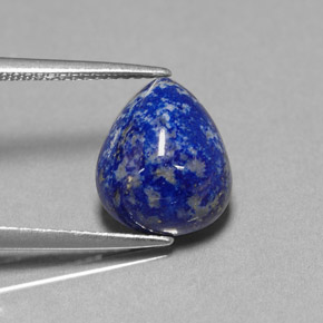 4,62 ctw natürlicher blauer Lapislazuli, Birnenform, Lichtundurchlässig