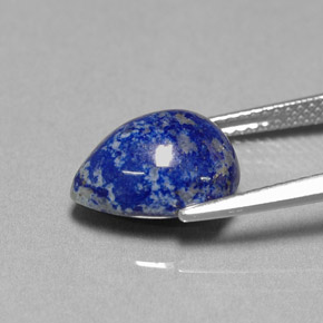 4,62 ctw natürlicher blauer Lapislazuli, Birnenform, Lichtundurchlässig