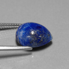 4,92 ctw natürlicher blauer Lapislazuli, Birnenform, Lichtundurchlässig