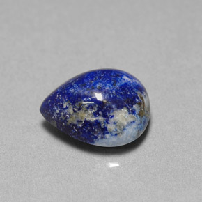 4,96 ctw natürlicher blauer Lapislazuli, Birnenform, Lichtundurchlässig