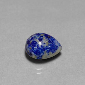 5,38 ctw natürlicher blauer Lapislazuli, Birnenform, Lichtundurchlässig