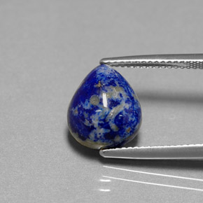 5,38 ctw natürlicher blauer Lapislazuli, Birnenform, Lichtundurchlässig
